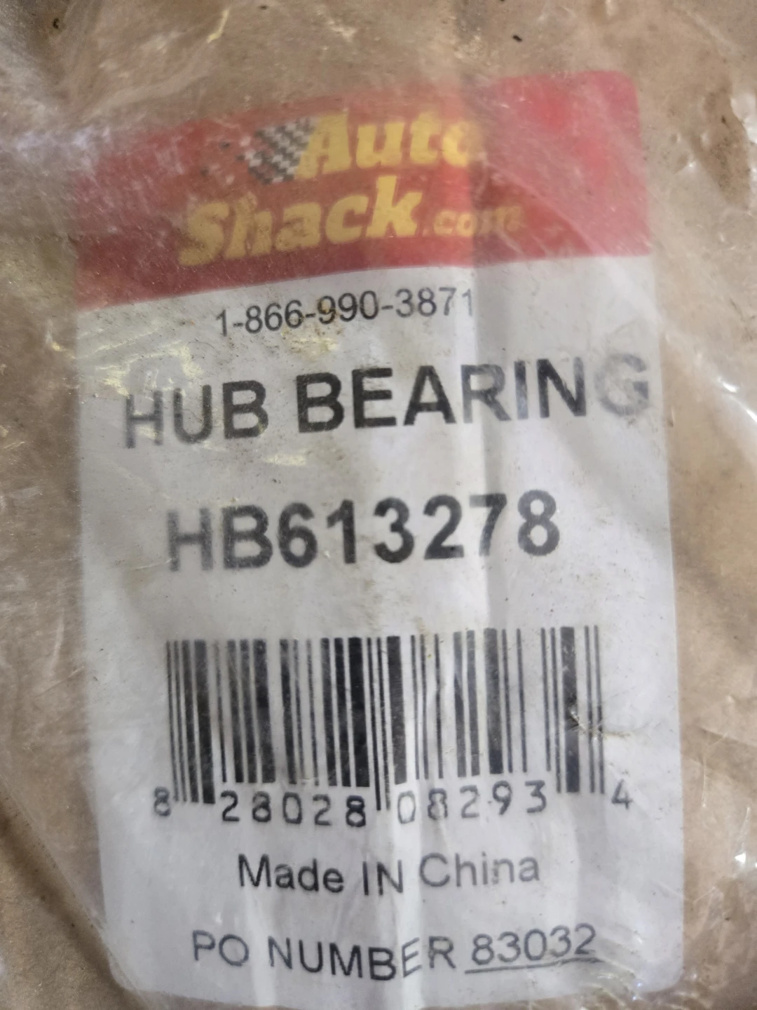 AutoShack Hub Bearing HB613278