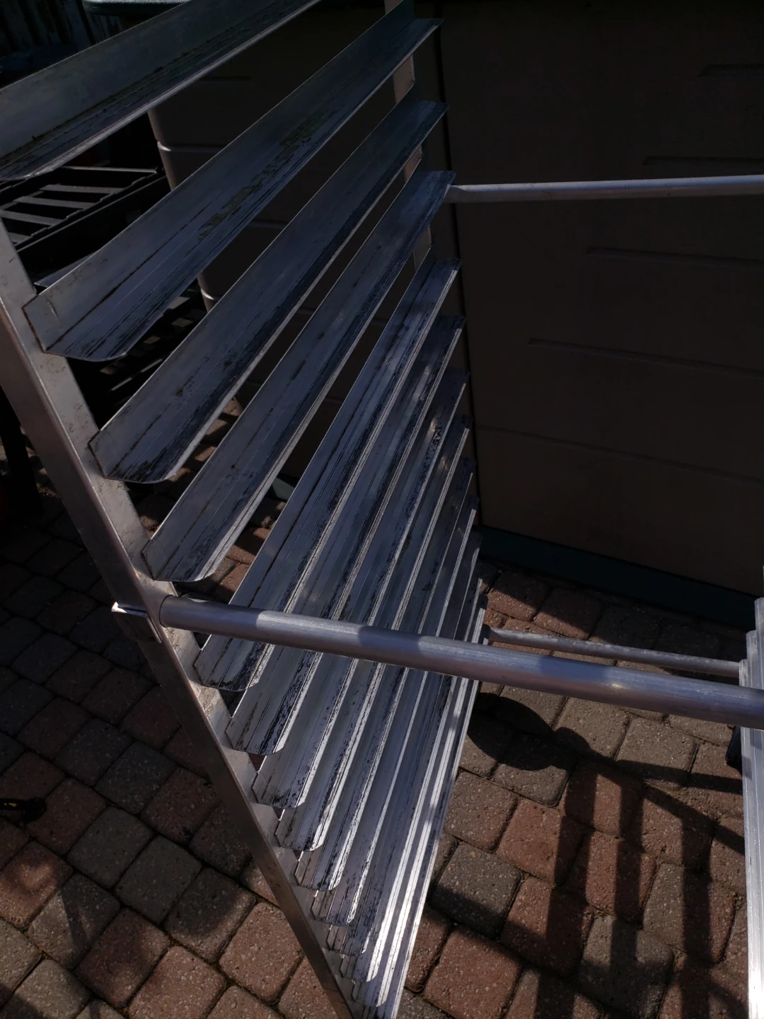 Aluminum Baking Sheet Rack with Wheels - photo 5