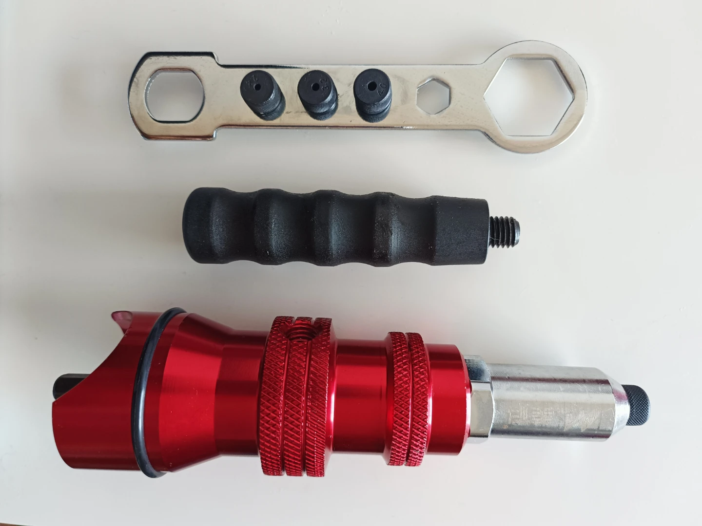 Rivet Gun Tool Kit with Wrench and Handle
