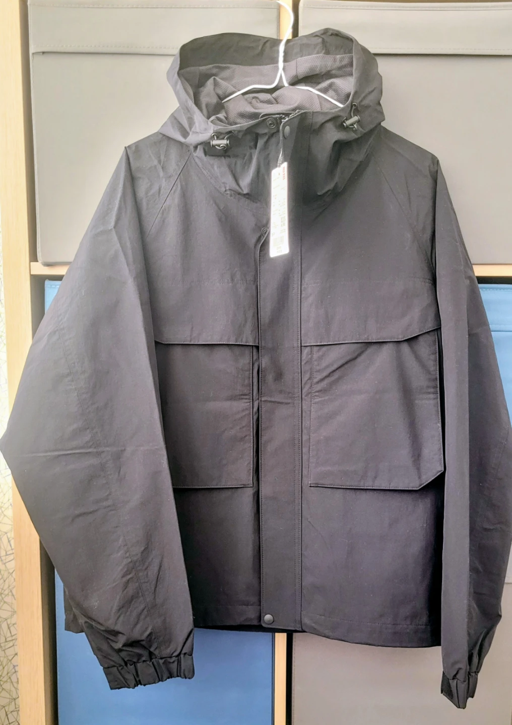 Uniqlo Windproof Parka Jacket - Black - Size S/P