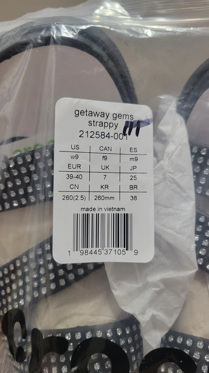 Crocs Getaway Gems Strappy Sandals Black Size W9 - photo 2