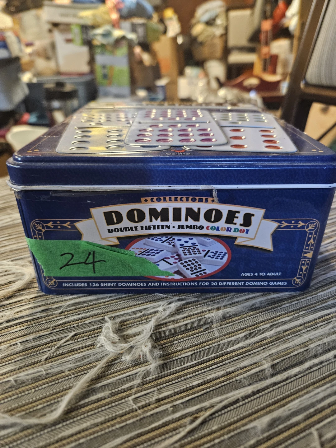 Cardinal Collectors Double Fifteen Jumbo Dominoes Set - photo 3