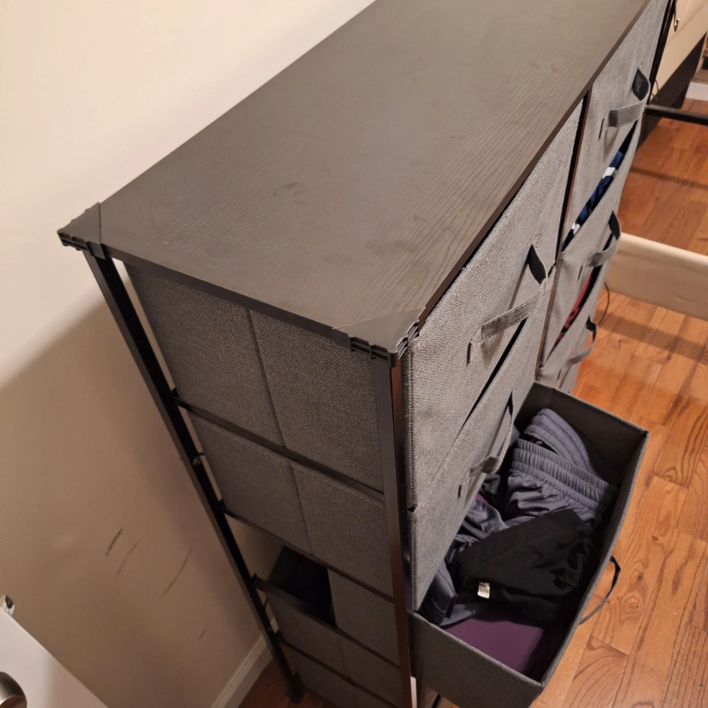 Gray Fabric Dresser 10 Drawers - photo 2