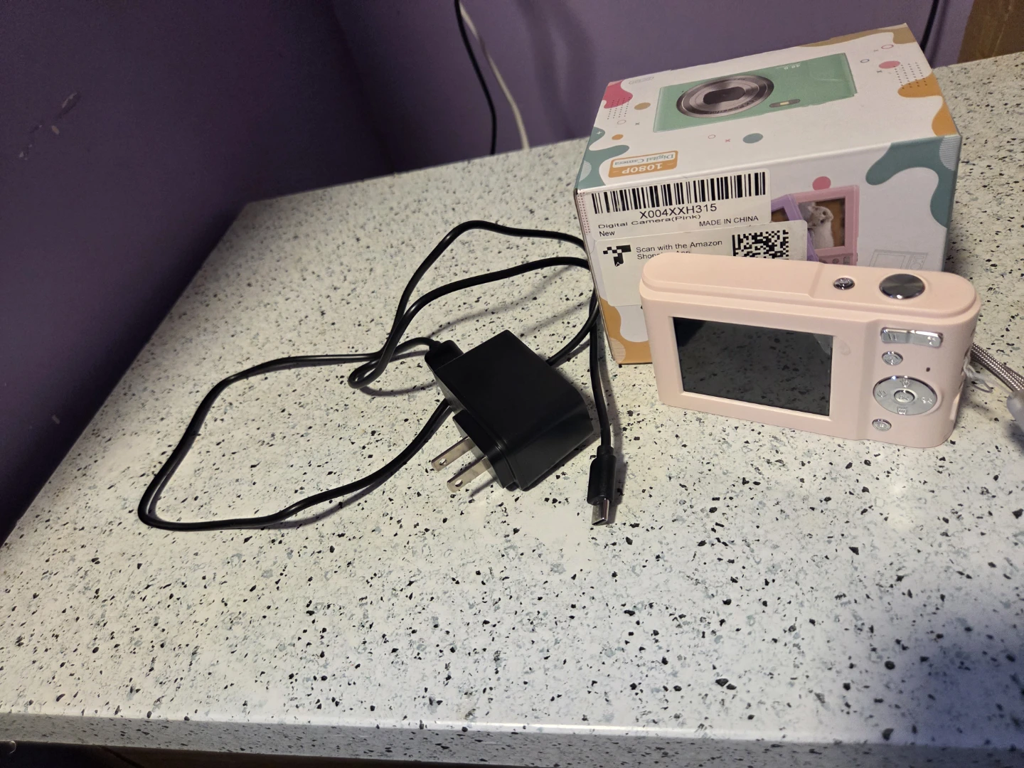 Pink Digital Camera with Box and Charger - photo 2