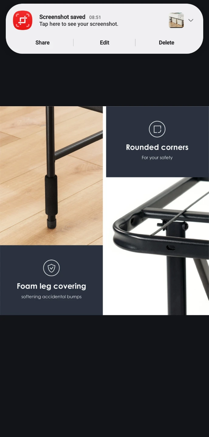 Twin Size Bi-Fold Bed Frame - photo 2