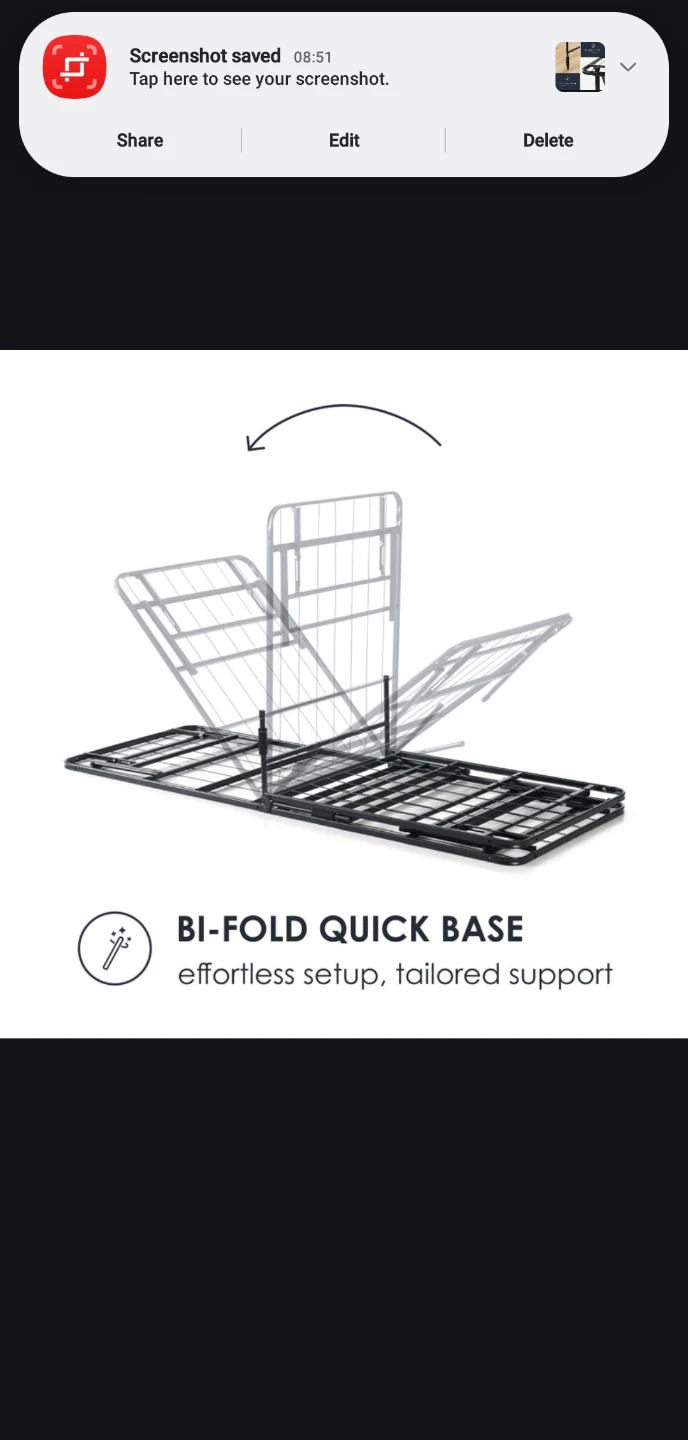 Twin Size Bi-Fold Bed Frame - photo 3