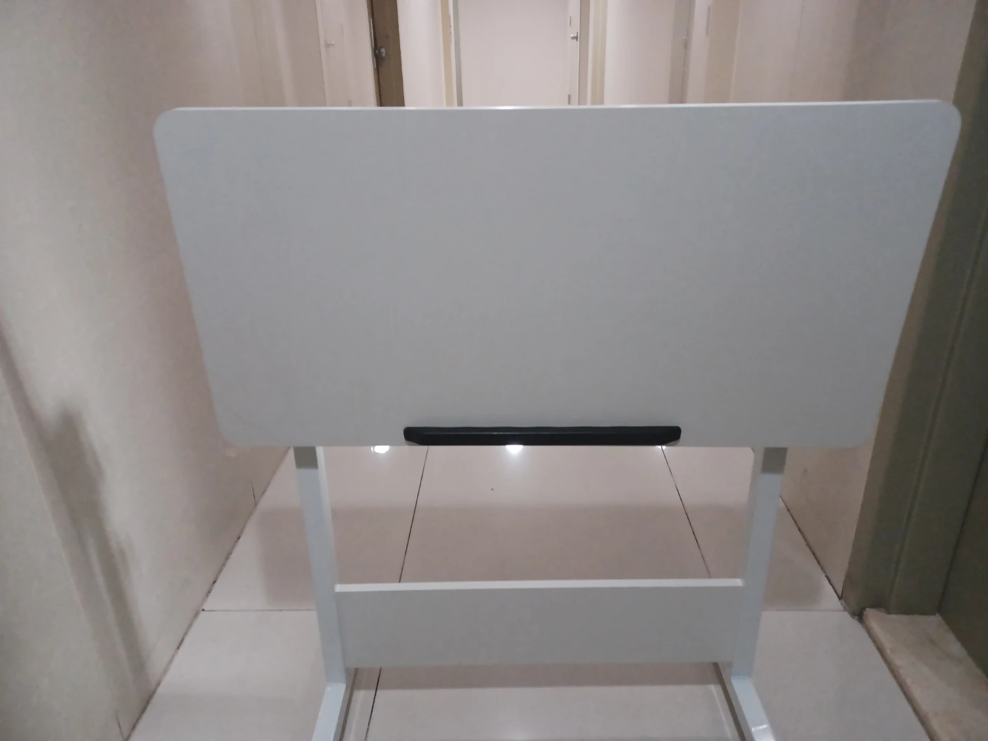 Temu - White Adjustable Height Rolling Table - photo 5