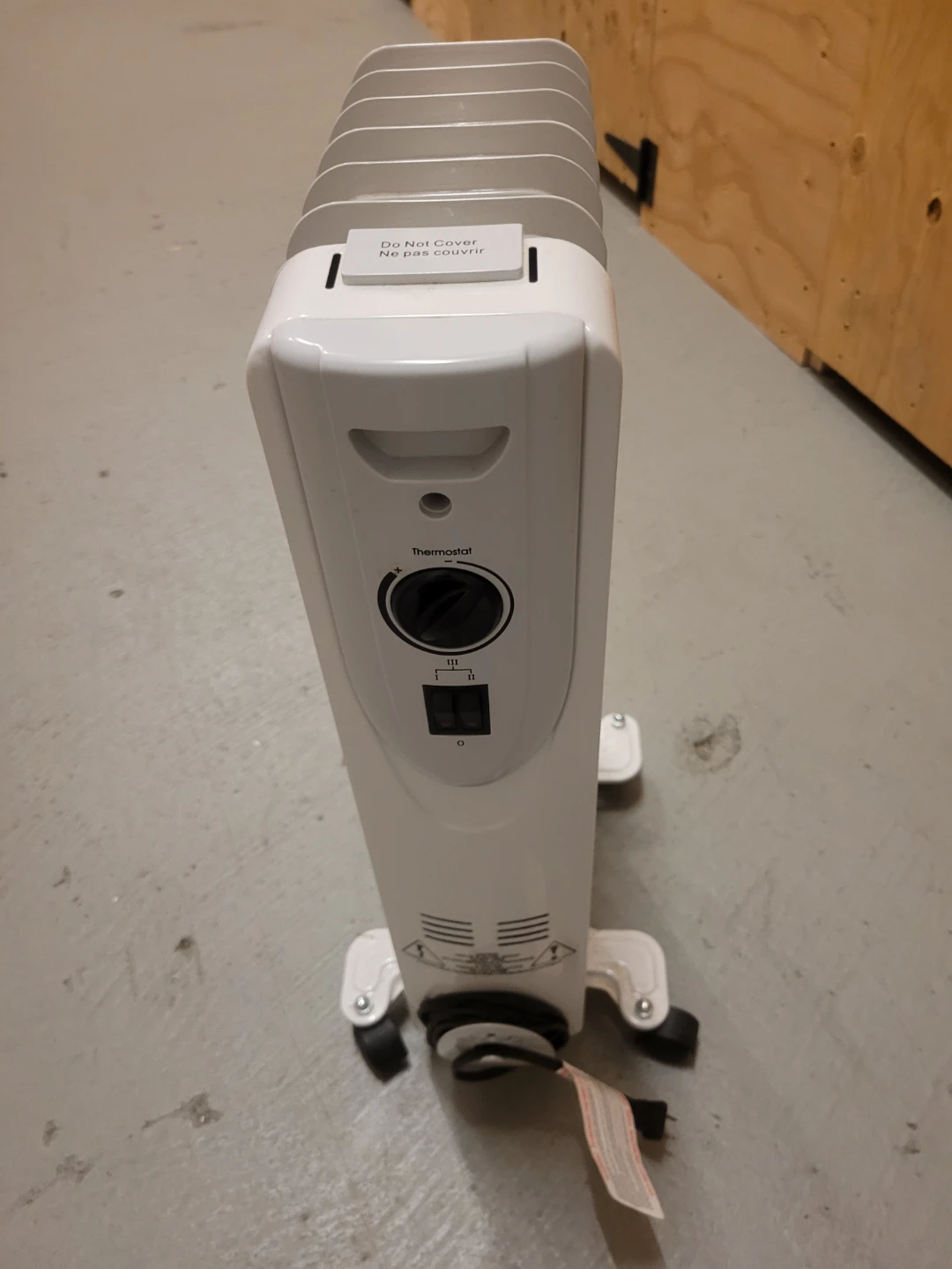 Oil-Filled Radiator Heater ON WHEELS