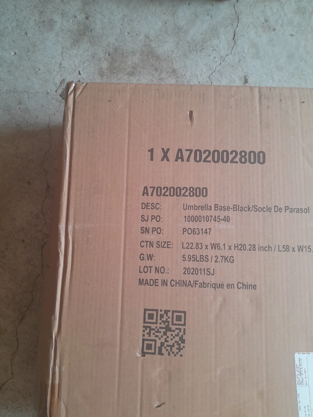 Umbrella Base - Black - photo 2