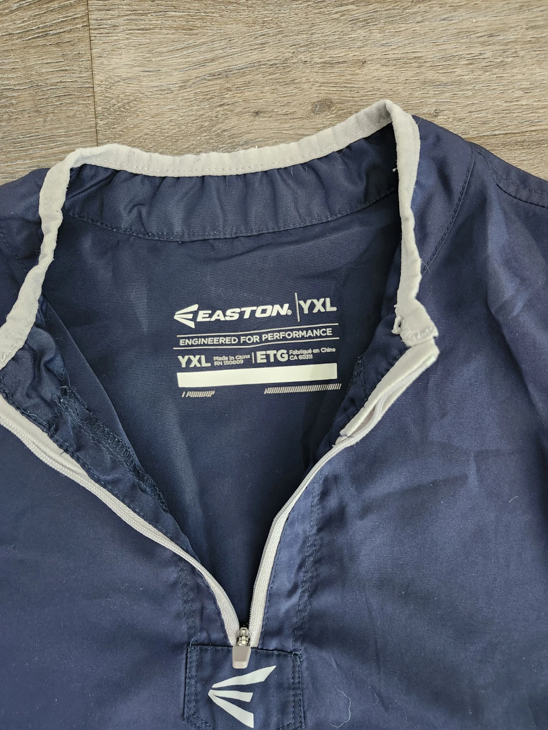 Easton Navy Pullover Baseball Jacket YXL - photo 2