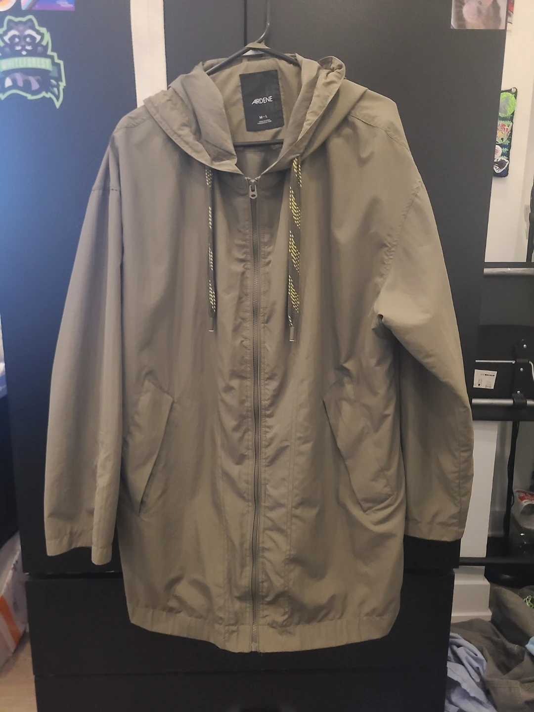 Ardene Women's Hooded Anorak Jacket - Olive Green