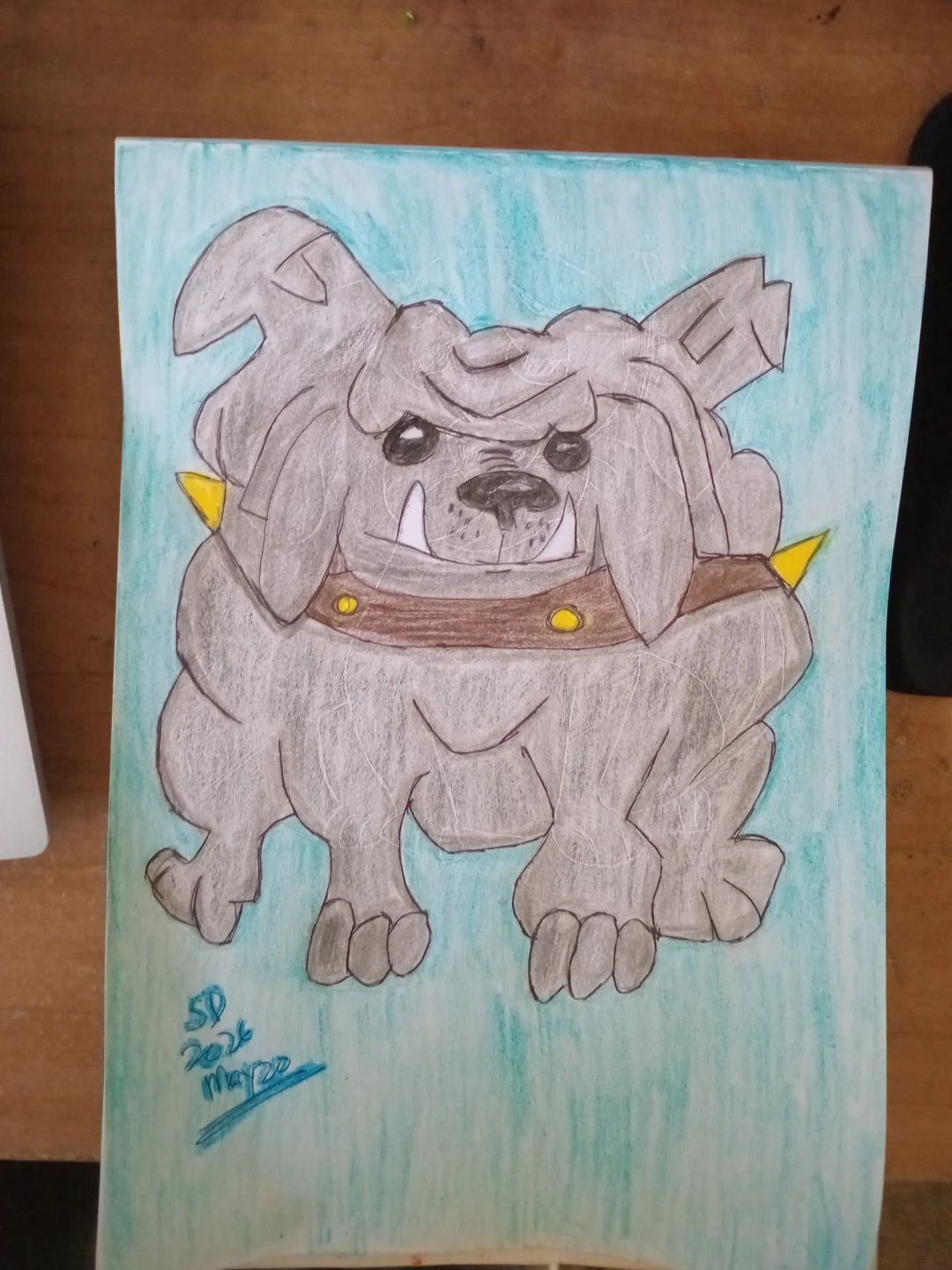 LIGHT Blue Background: Dog Cartoon by Custom Artist Sherwin - photo 2