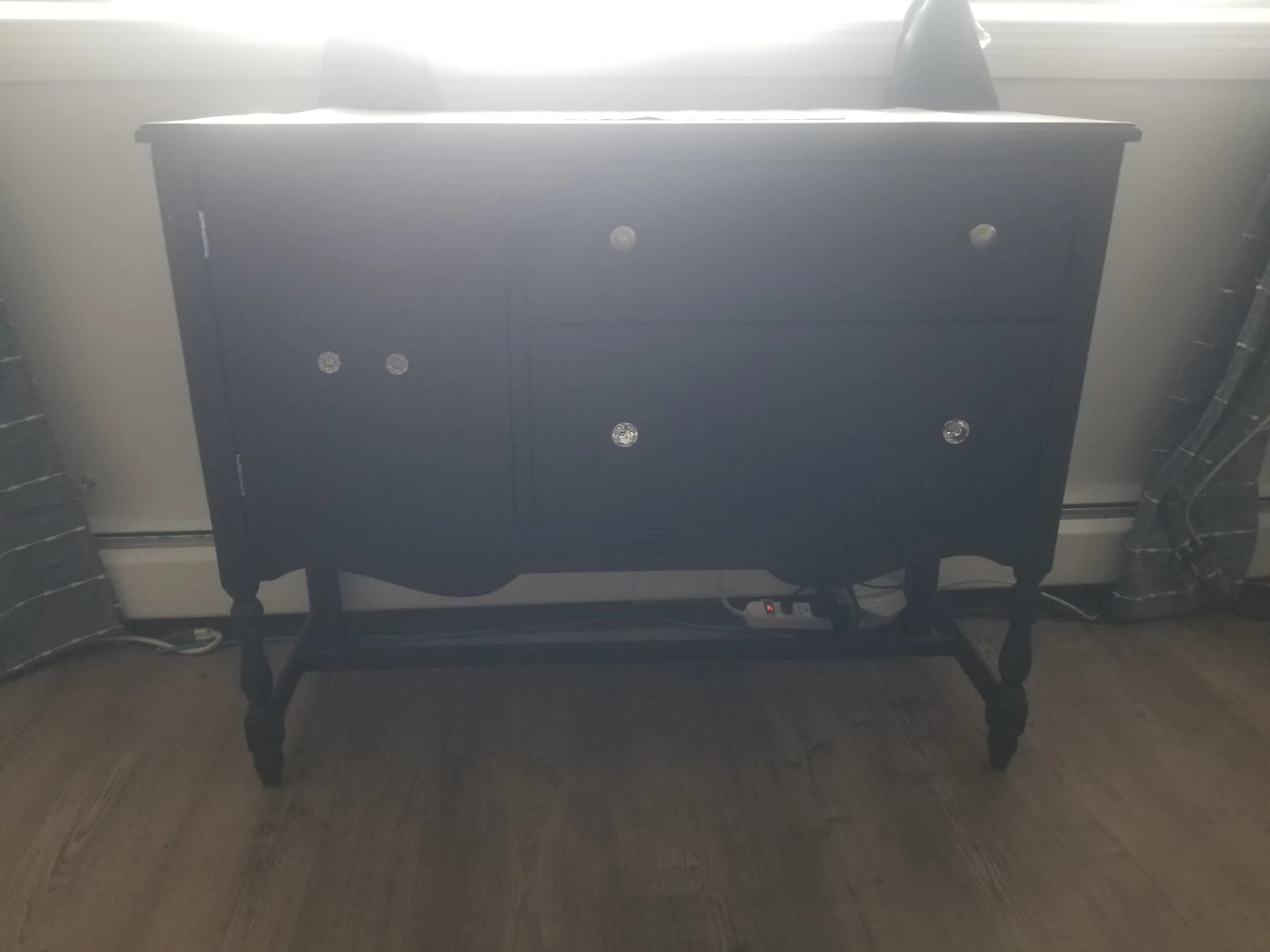 Black Buffet with Glass Knobs - photo 2