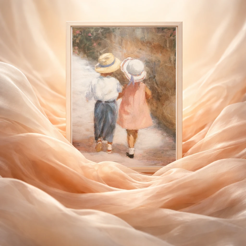 Vintage 1980s Elvan Anderson "Secrets" Signed Art Print