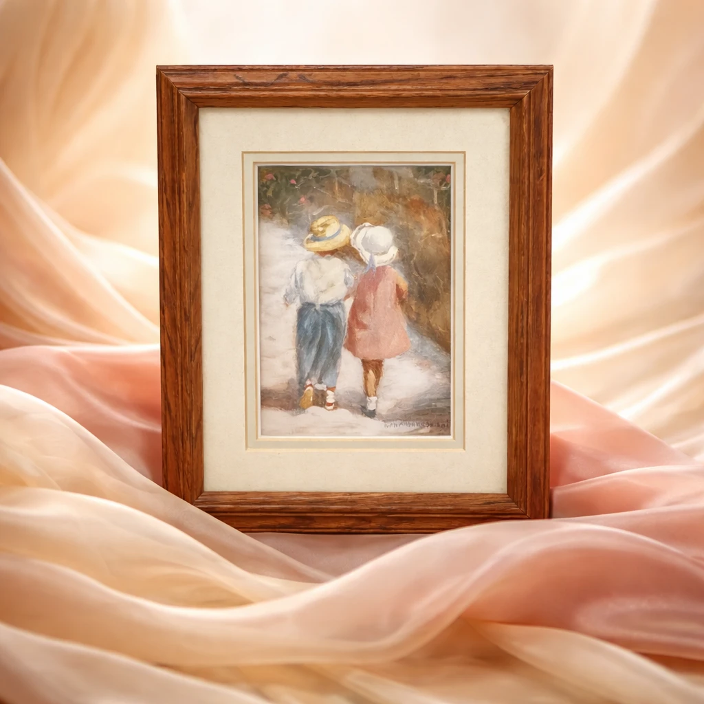 Vintage 1980s Elvan Anderson "Secrets" Signed Art Print - photo 3