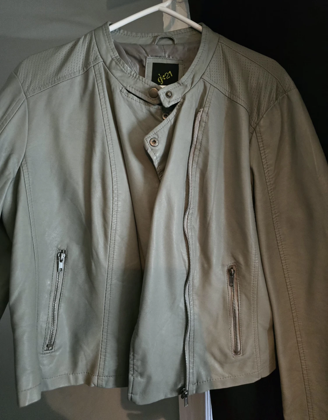 G21 Faux Leather Moto Jacket