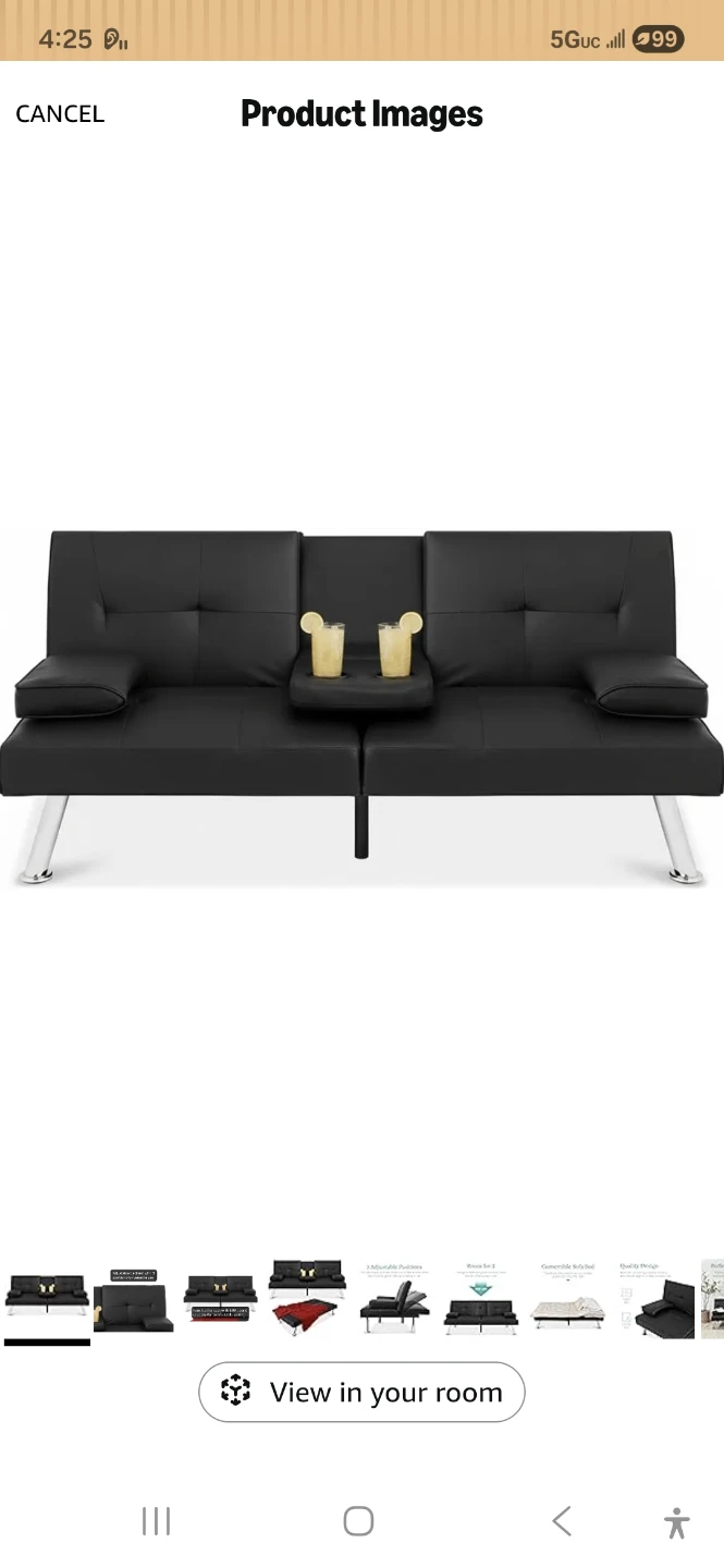 Convertible Futon Sofa Bed - photo 3