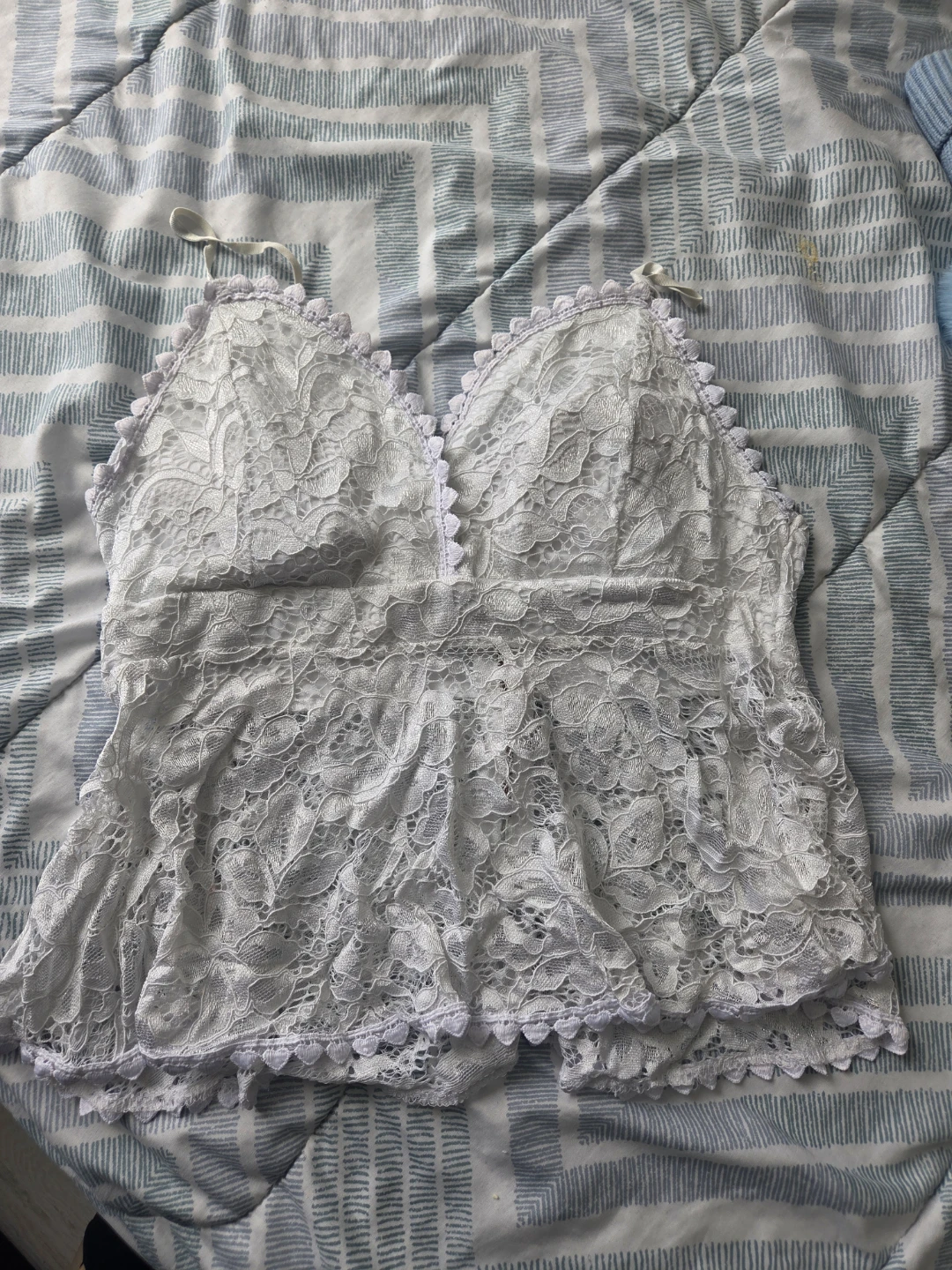 White Lace Camisole Top