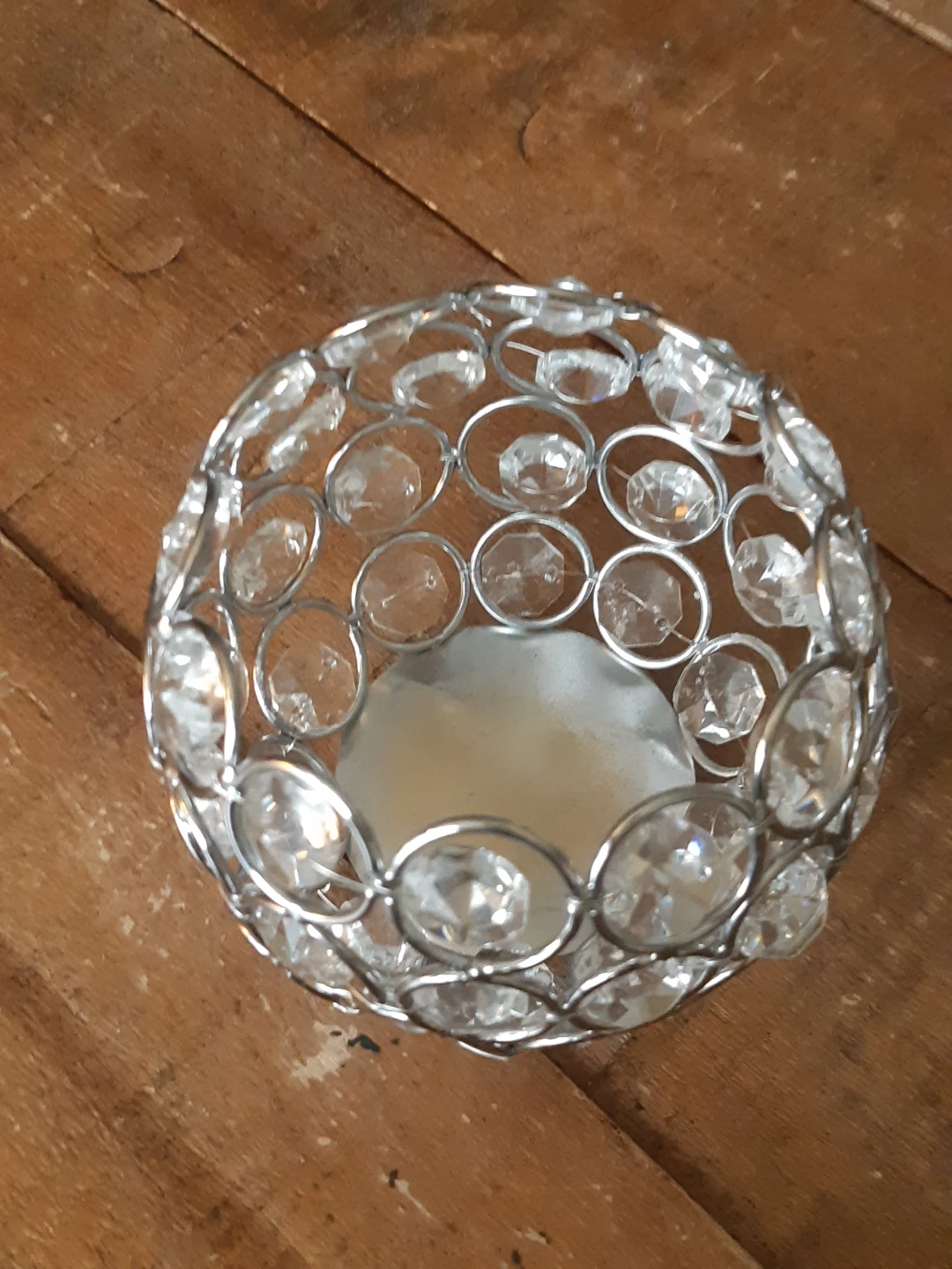 Sparkly Crystal Bowl Votive Candleholder - photo 2
