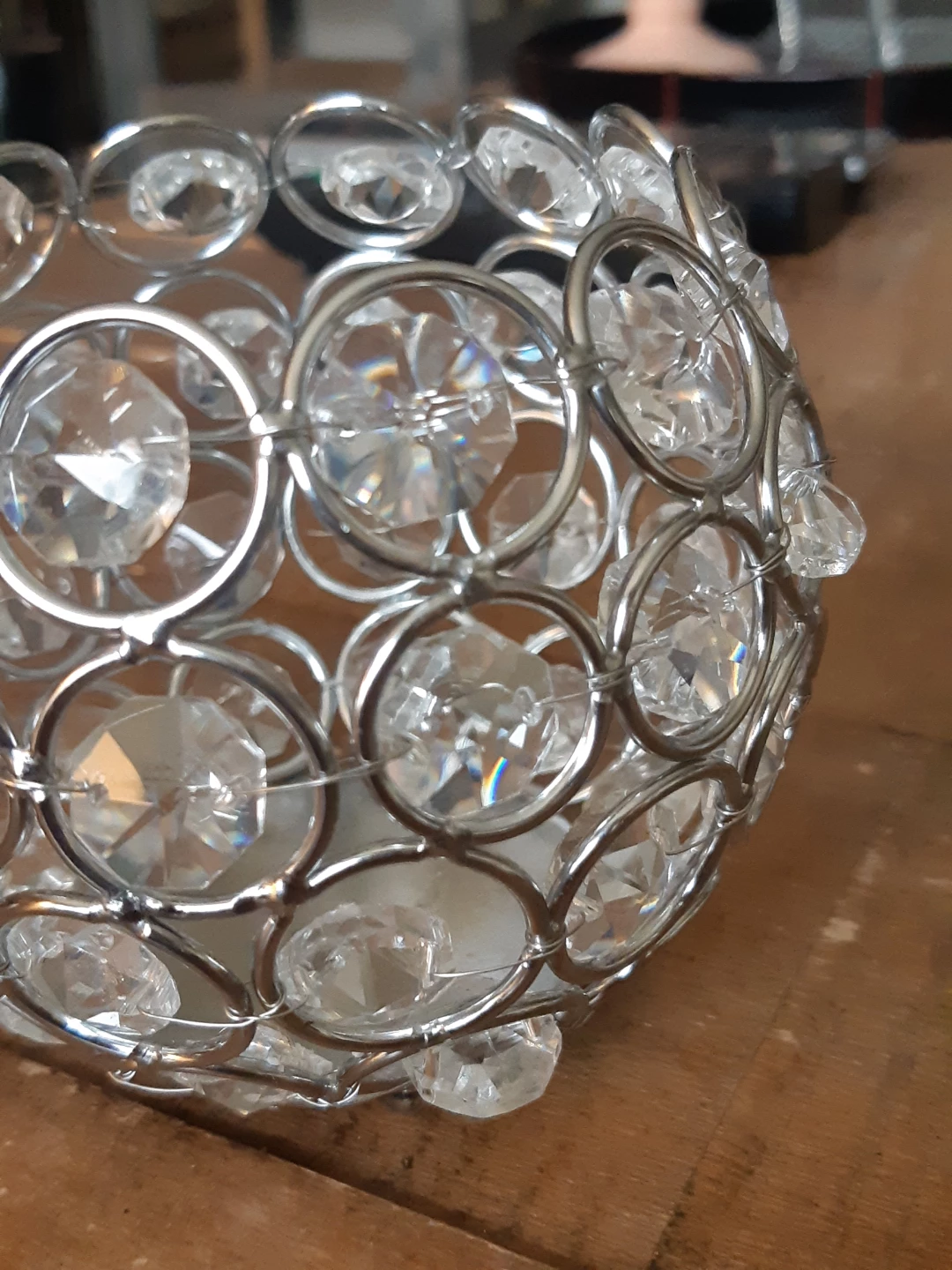Sparkly Crystal Bowl Votive Candleholder - photo 3