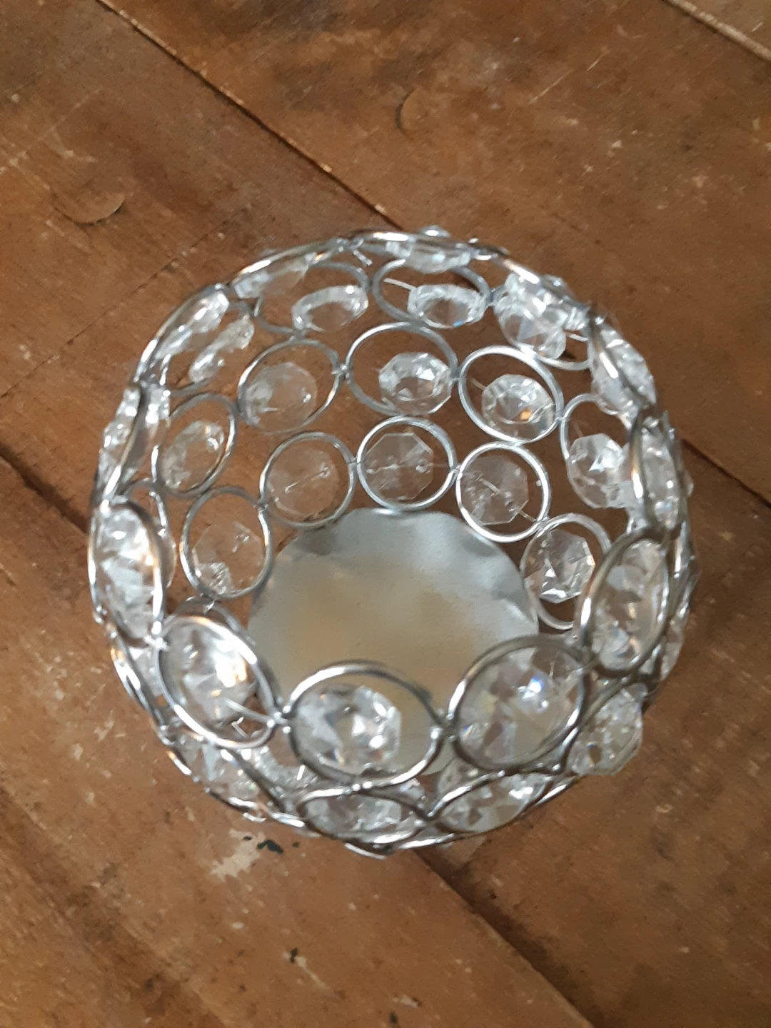 Sparkly Crystal Bowl Votive Candleholder - photo 4