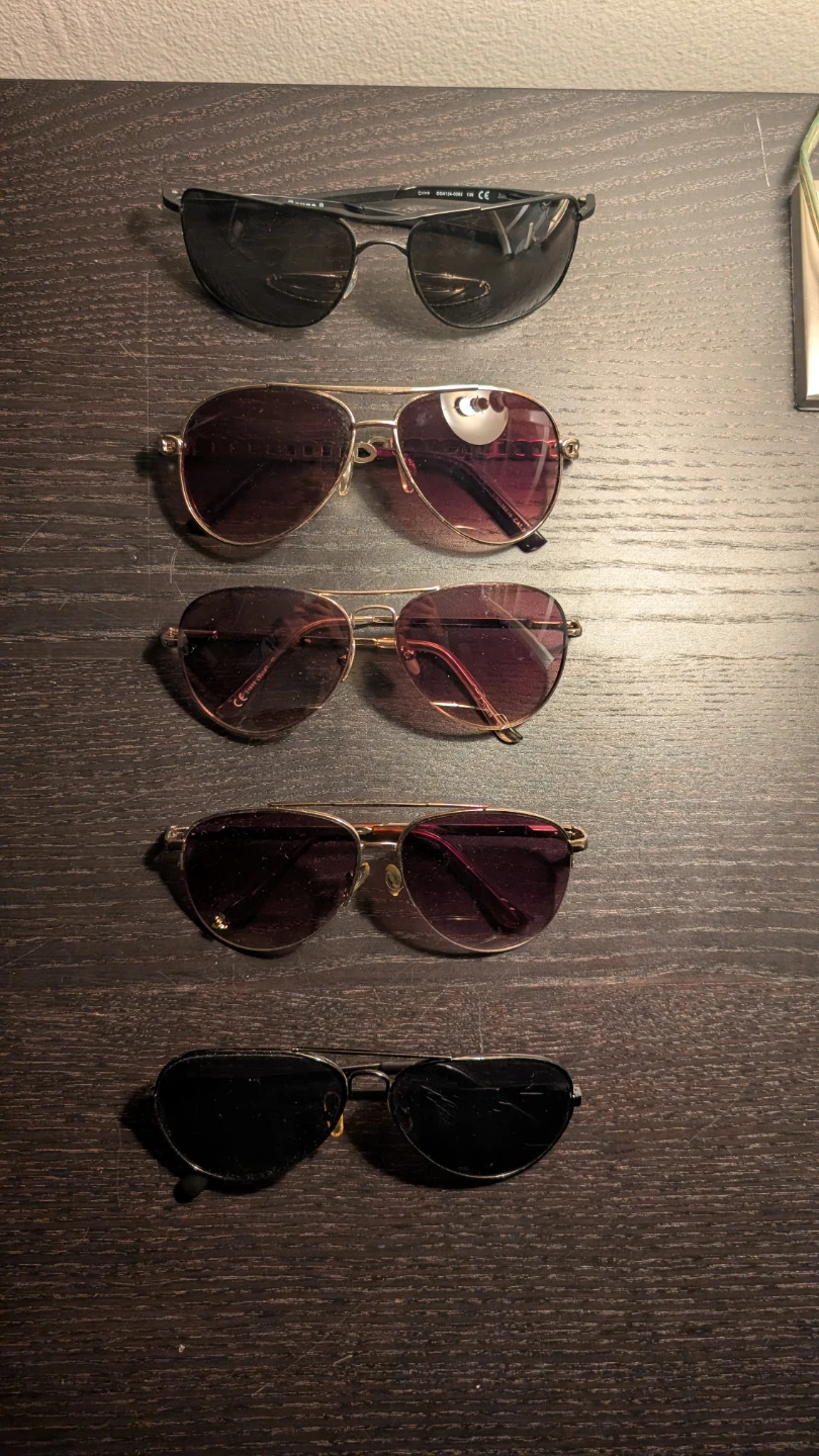 Assorted sunglasses