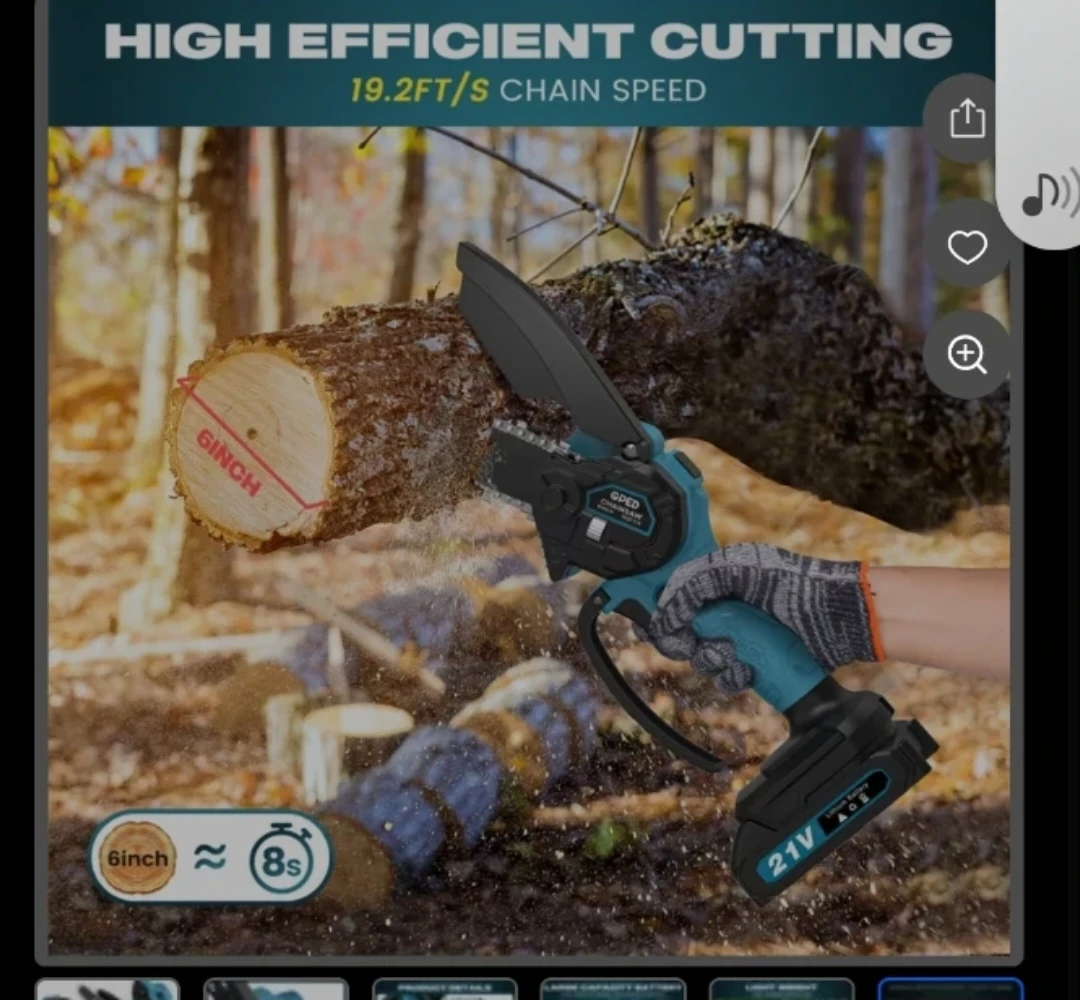 GPED 6-Inch Portable Electric Chainsaw - photo 4