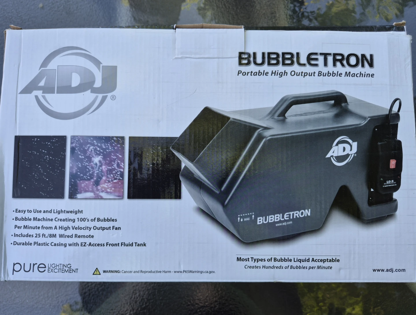 ADJ Bubbletron Portable High Output Bubble Machine