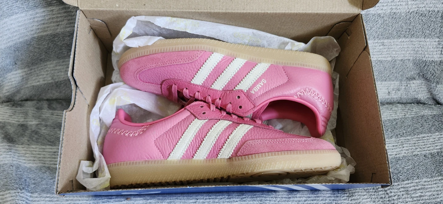 Adidas Samba OG J Pink  Shoes Size 7