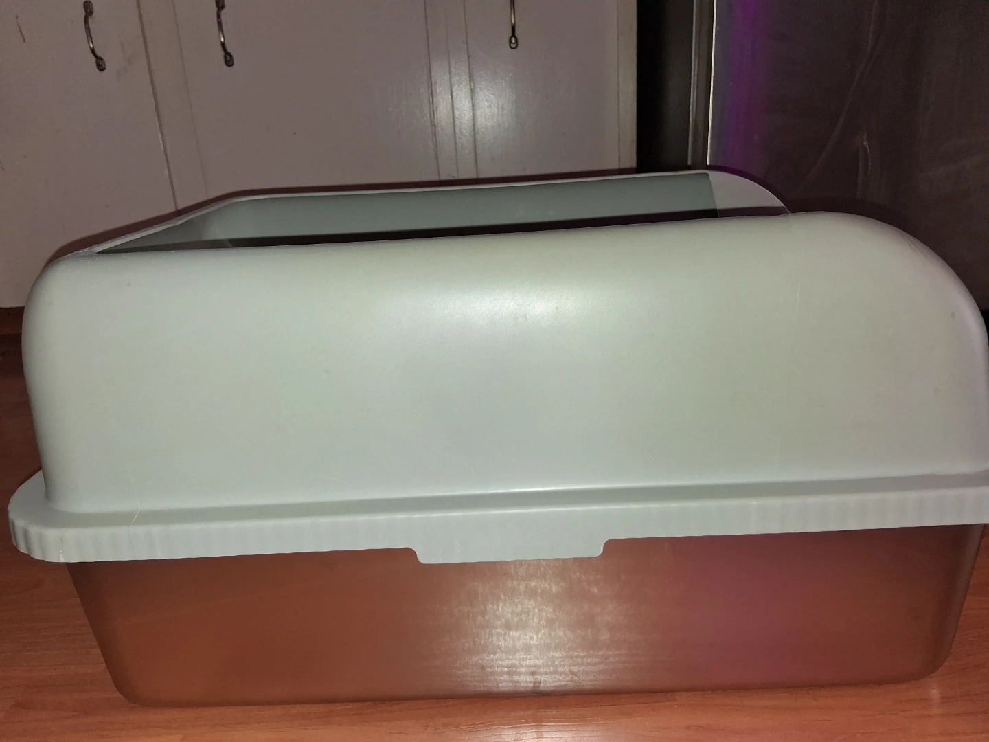 Large stainless steel cat litter box - photo 2