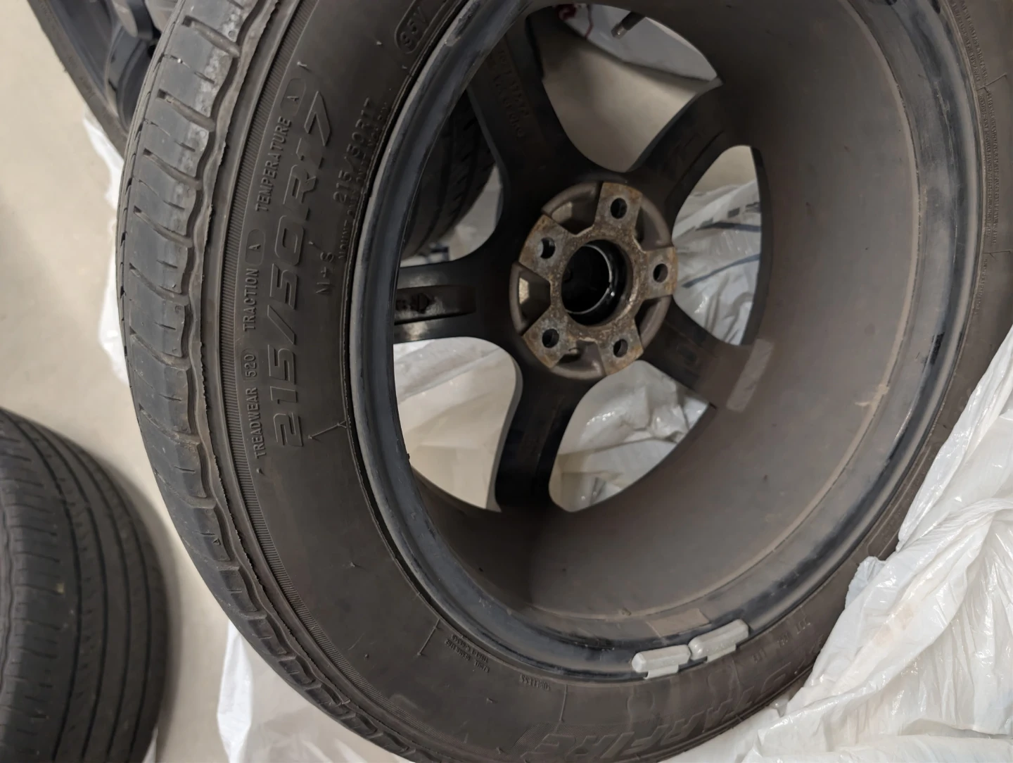 17"  RIMS  5X114 mm & 66.1 C.B  + TIRES 215/50/17.