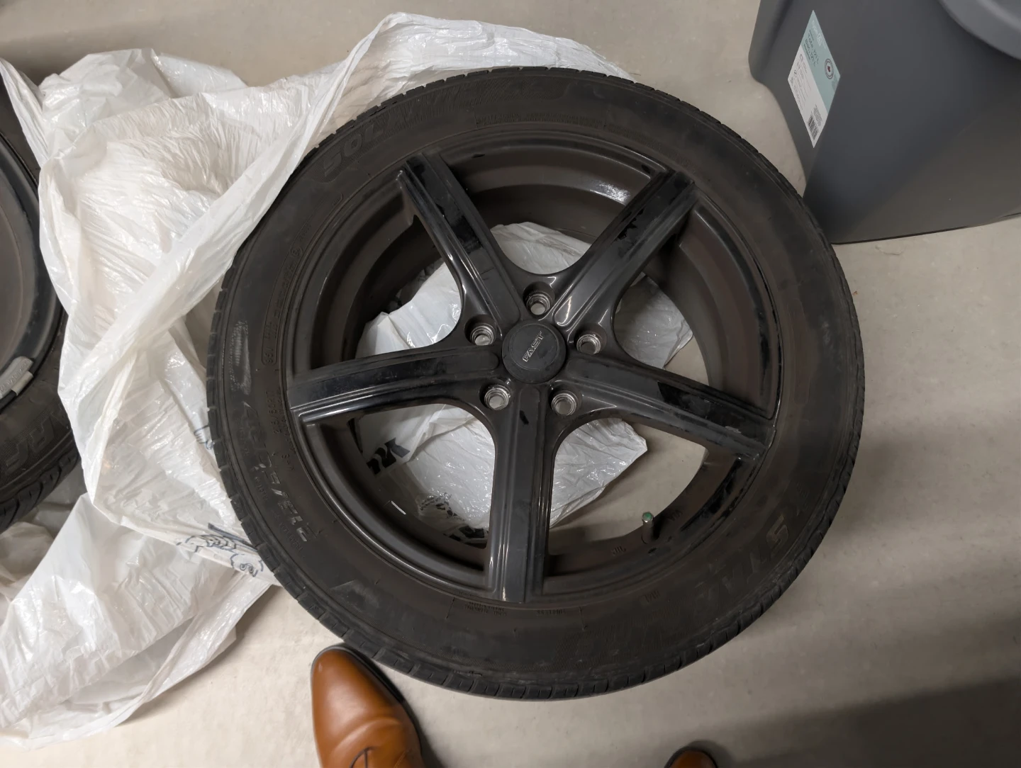 17"  RIMS  5X114 mm & 66.1 C.B  + TIRES 215/50/17. - photo 3