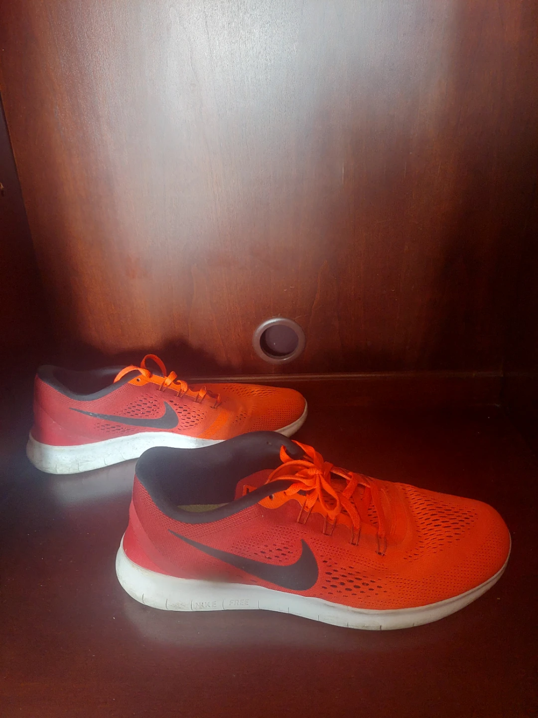 Nike Free RN Running Shoes - Red/Orange