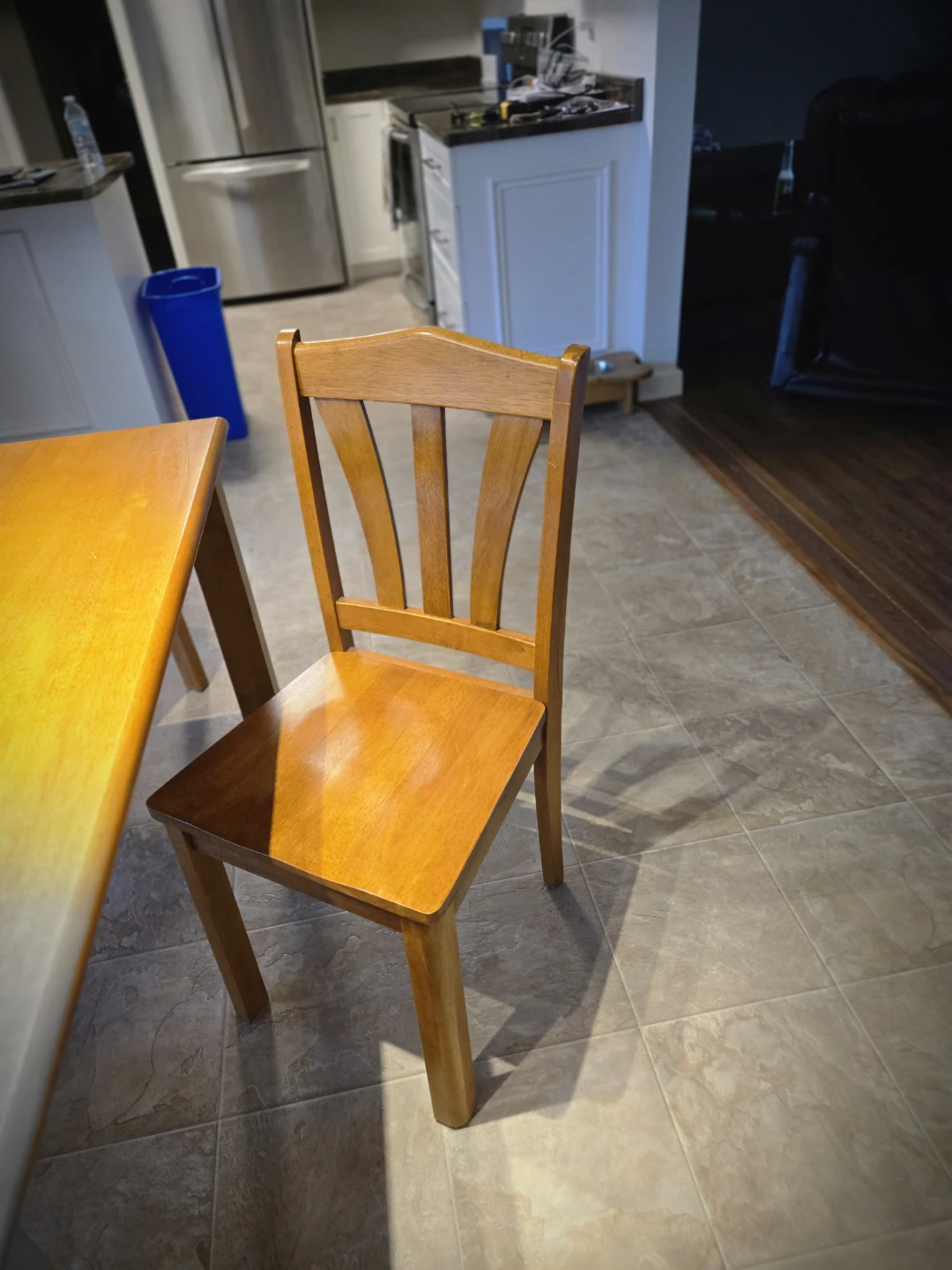 Wooden Dining Table and Chairs Set - photo 3