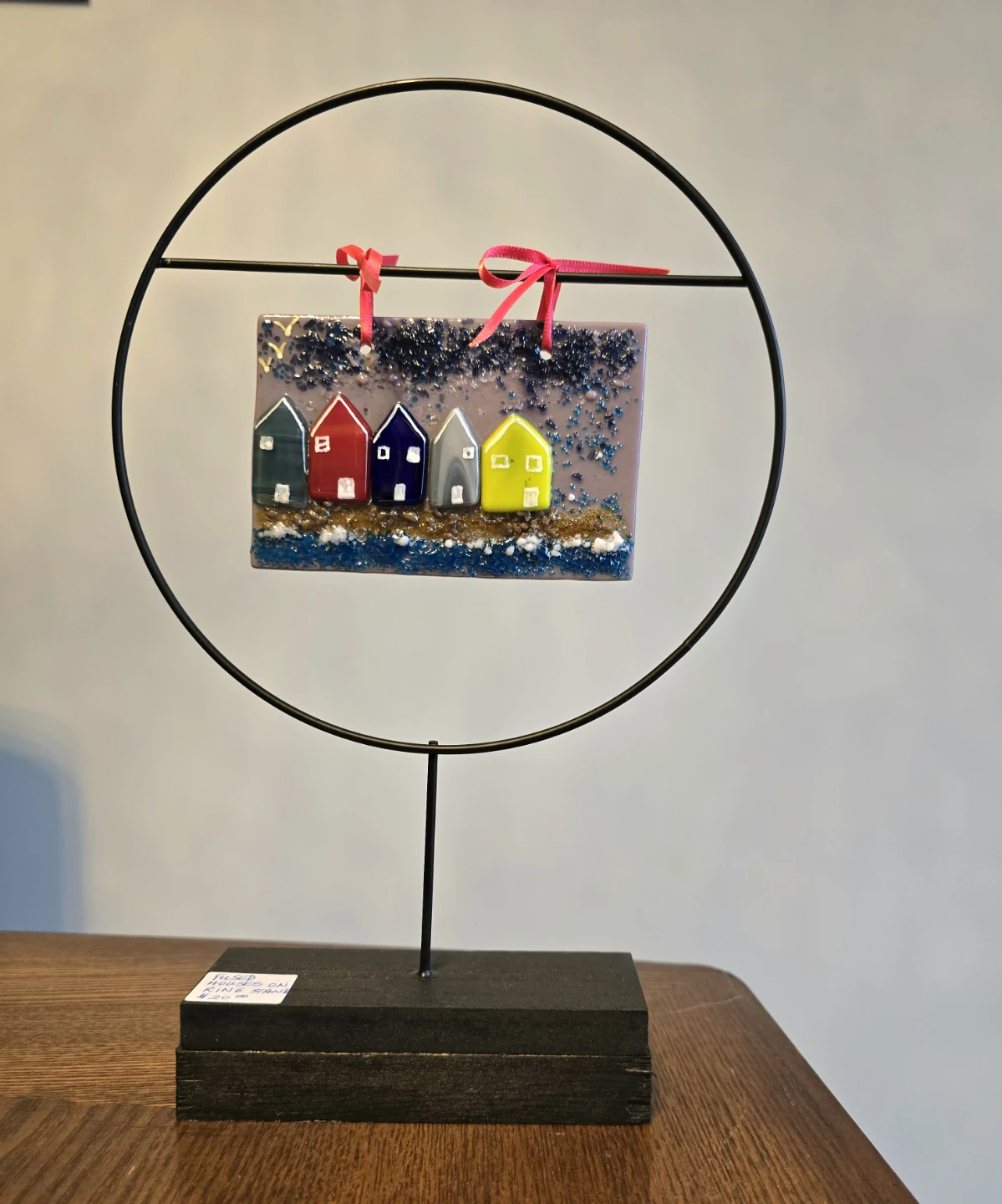 Beach Huts Fused Glass - photo 2