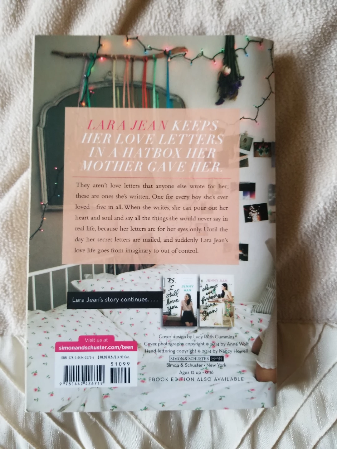 To All the Boys I've Loved Before by Jenny Han Paperback Book - photo 2