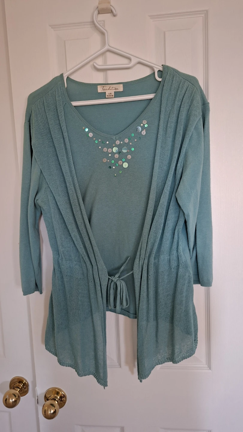 Tradition Women's Sweater & Cardigan Set
