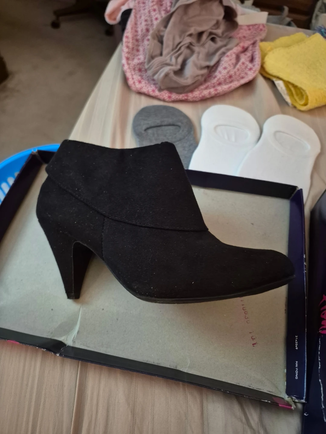 Black Ankle Boot with Heel