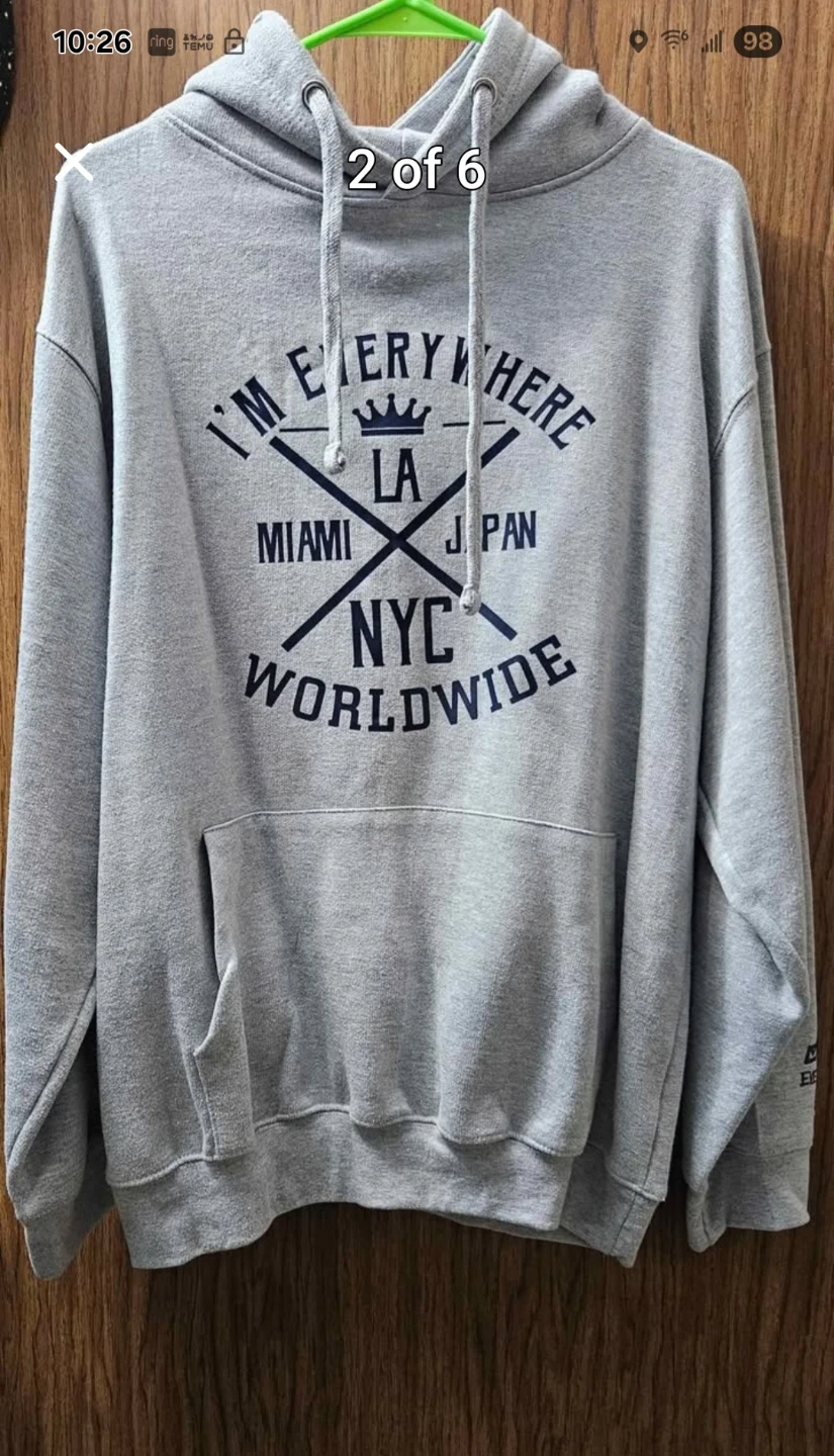 Grey Hoodie - I'm Everywhere Worldwide