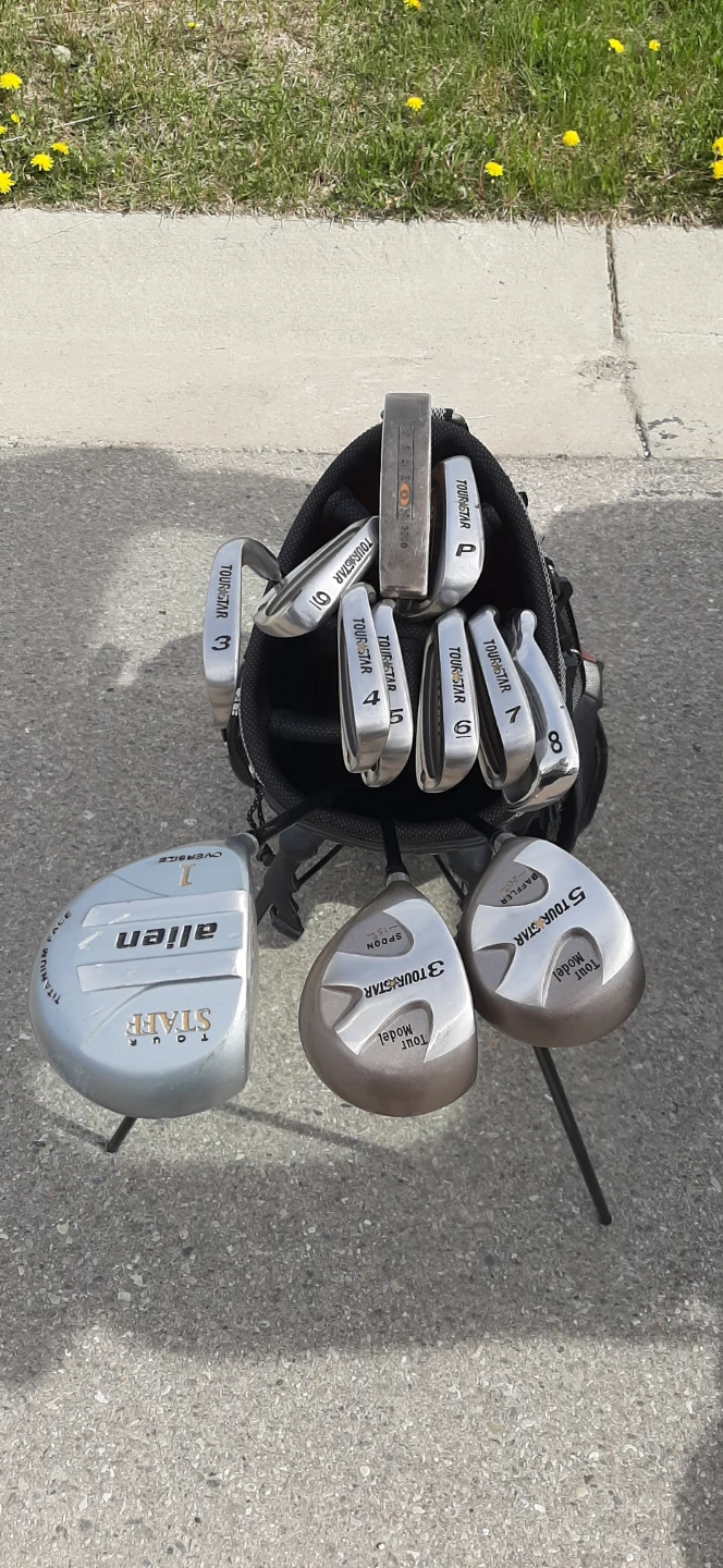 Complete Set Of Men's Left Handed Golf Clubs & Kickstand Bag - photo 2