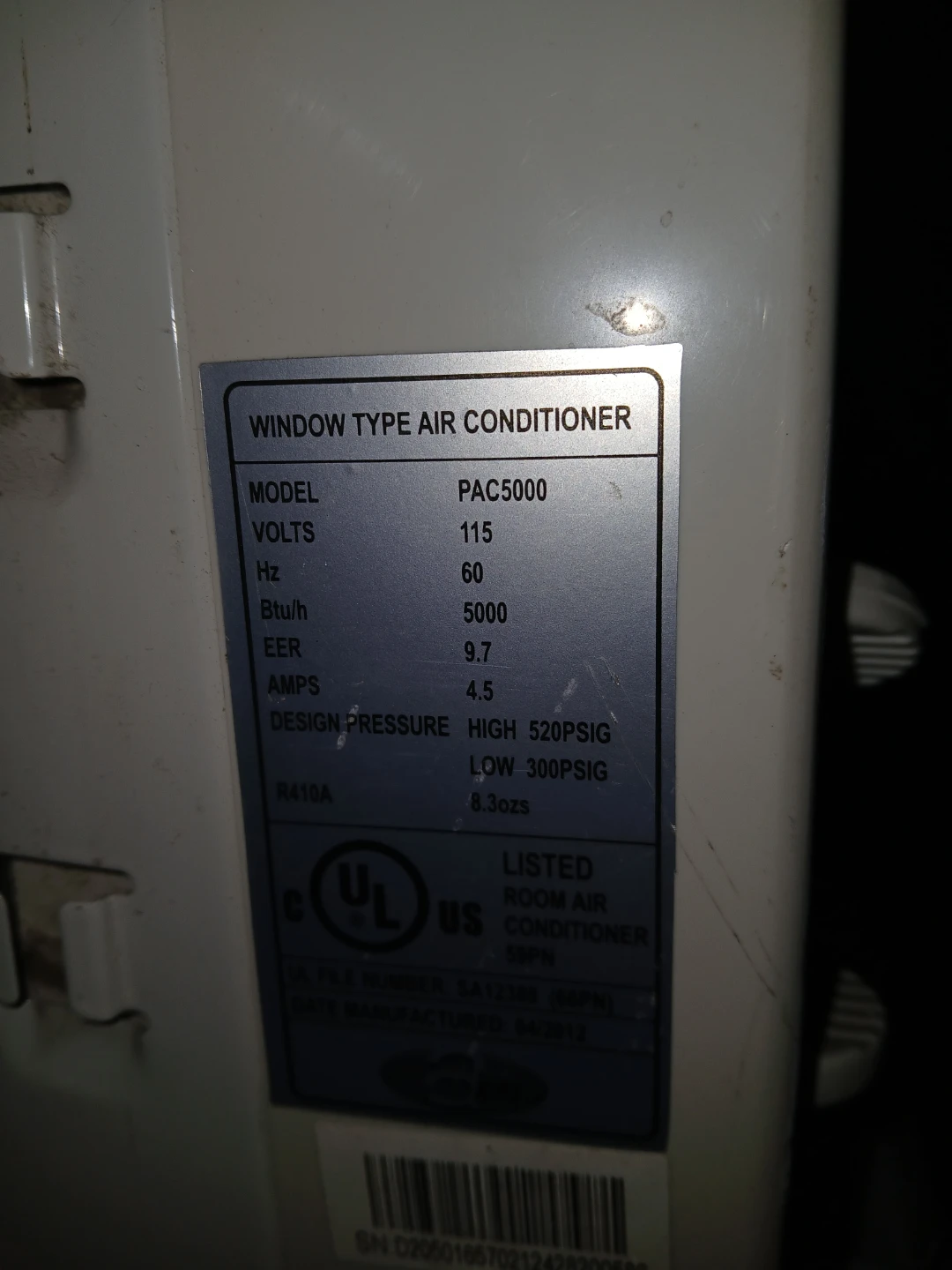 AC 5000 BTUS - photo 2