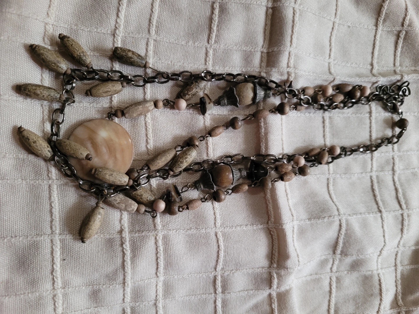 Beaded Necklace with Natural Elements - photo 2