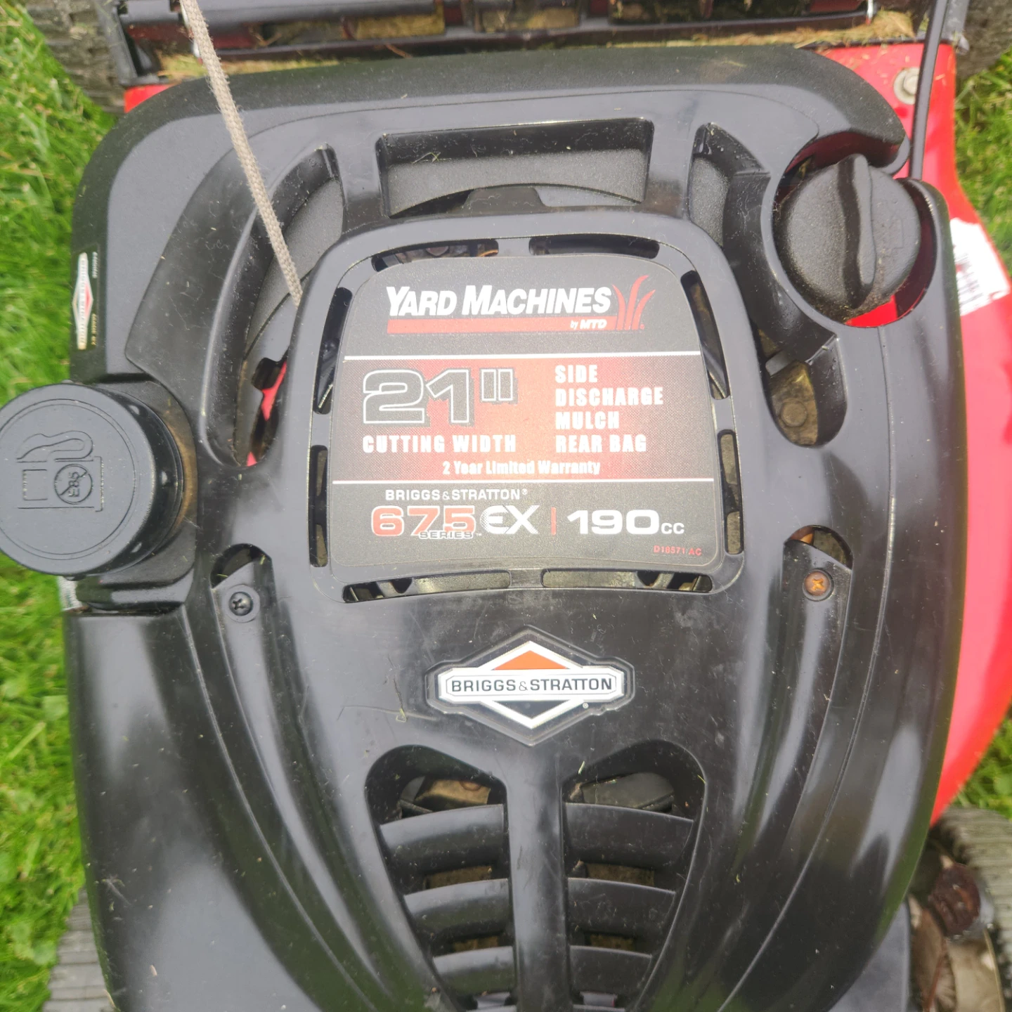 Yard Machines 21" push Lawn Mower - photo 5