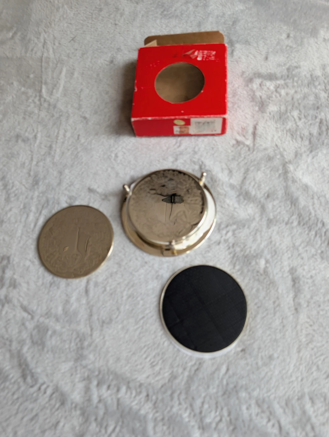 Elegance Silver Plated Steel Coasters Set with Holder - photo 3