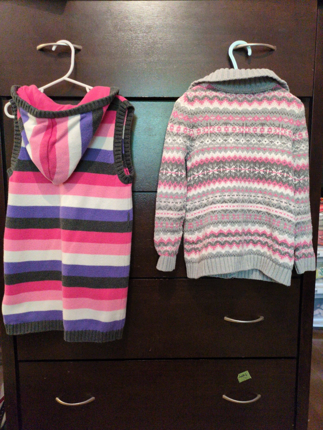 Girl's size 5/6  Striped Vest & Sweater - photo 2