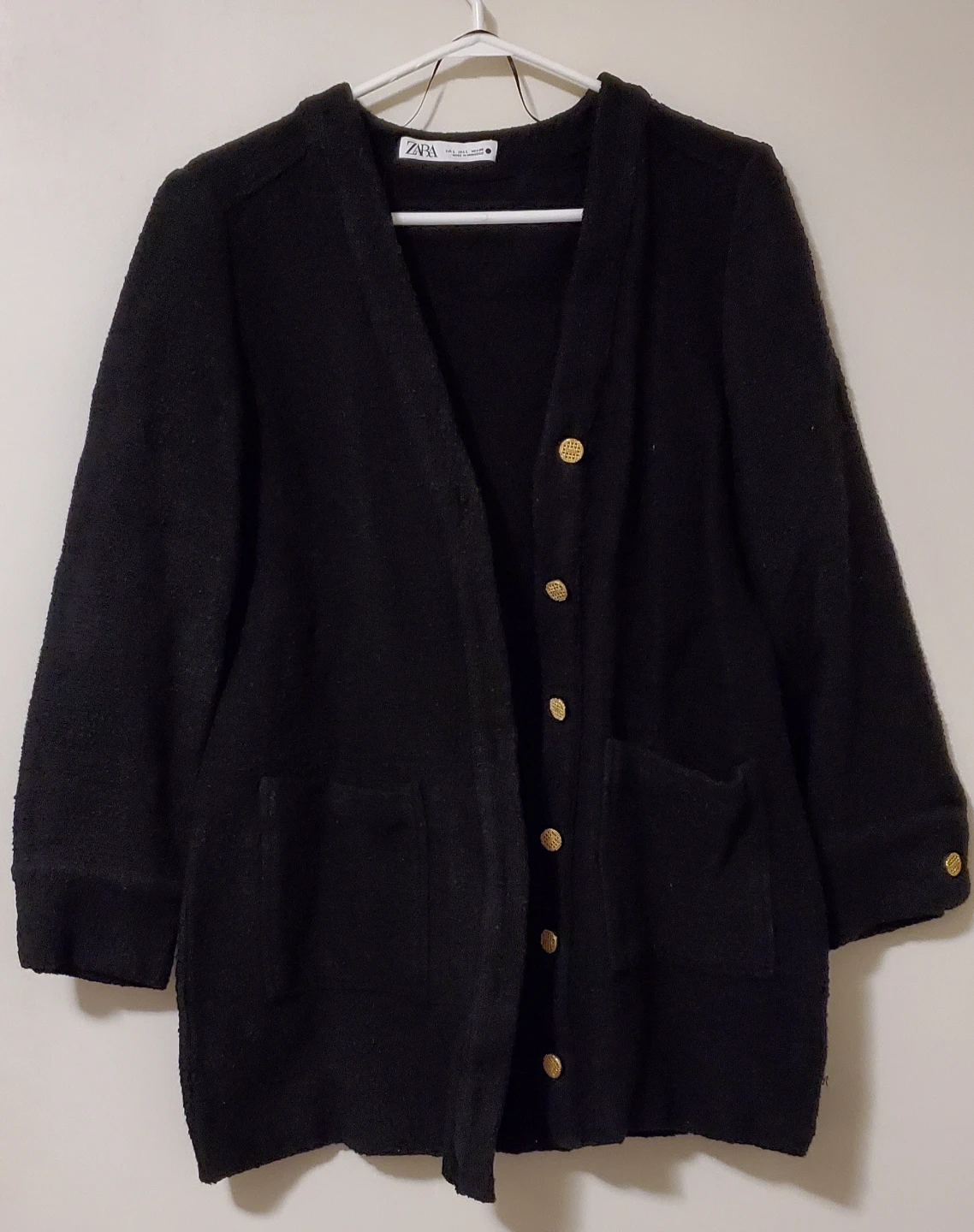 Zara Black Cardigan Sweater