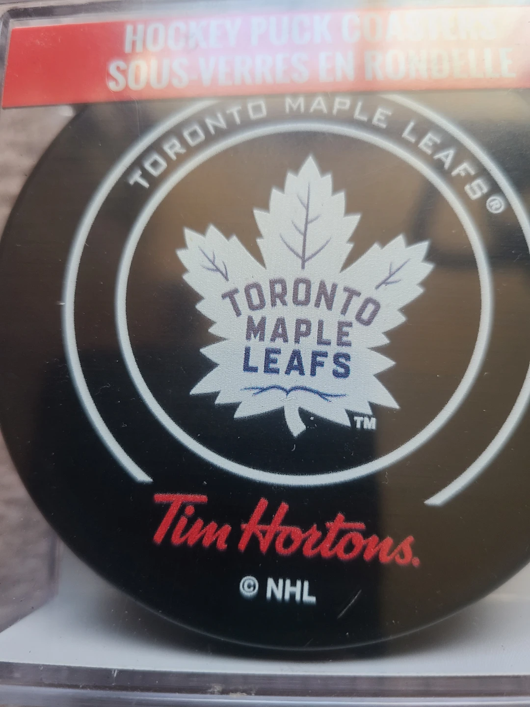 Tim Hortons Toronto Maple Leafs Hockey Puck Coasters - Set of 4 - photo 2
