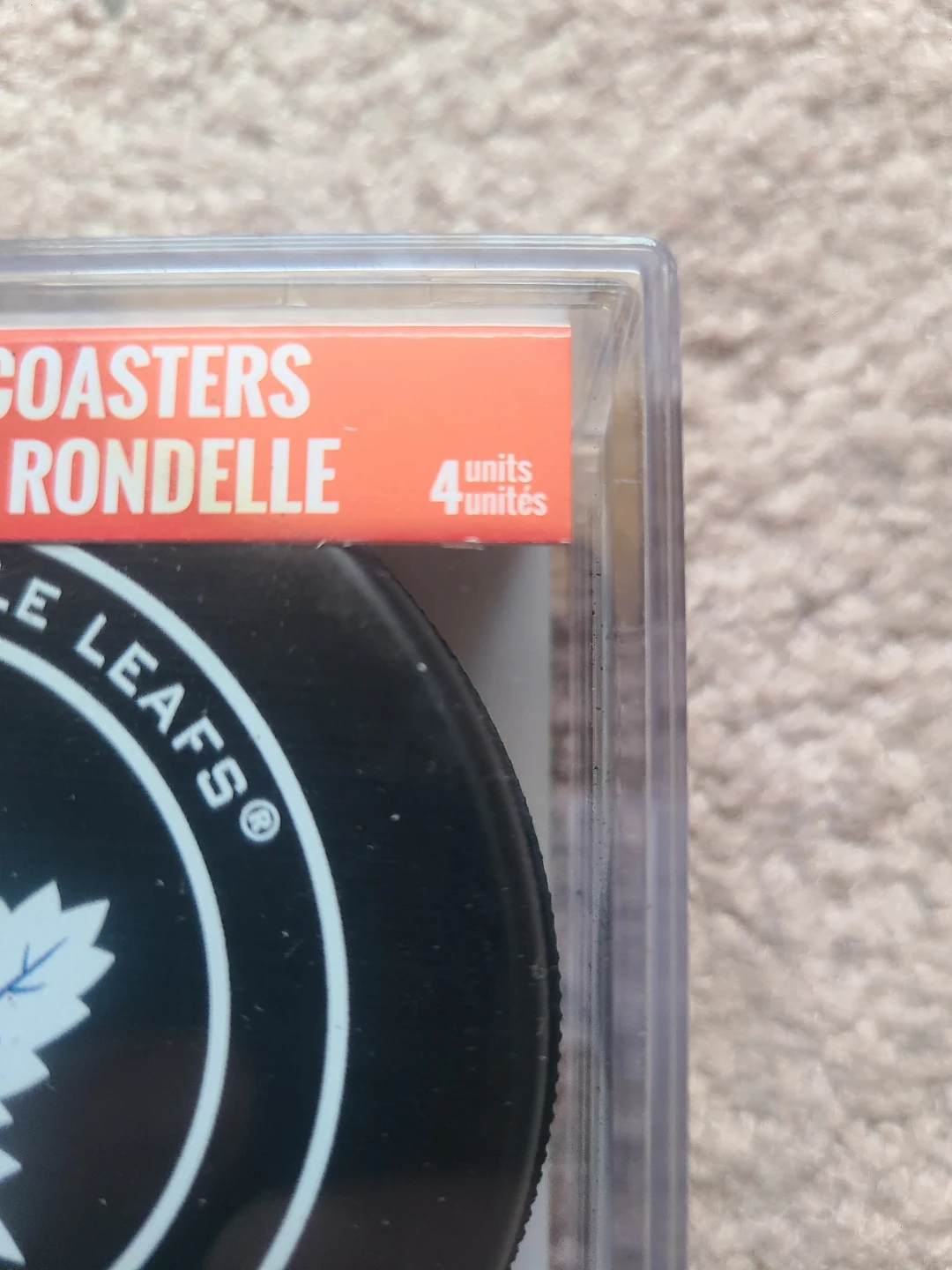 Tim Hortons Toronto Maple Leafs Hockey Puck Coasters - Set of 4 - photo 4