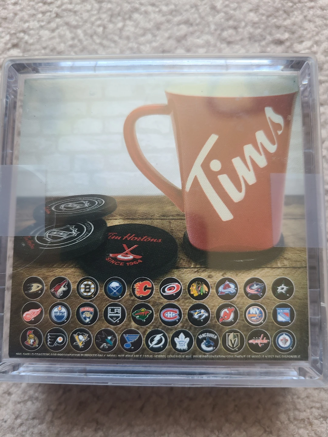 Tim Hortons Toronto Maple Leafs Hockey Puck Coasters - Set of 4 - photo 5