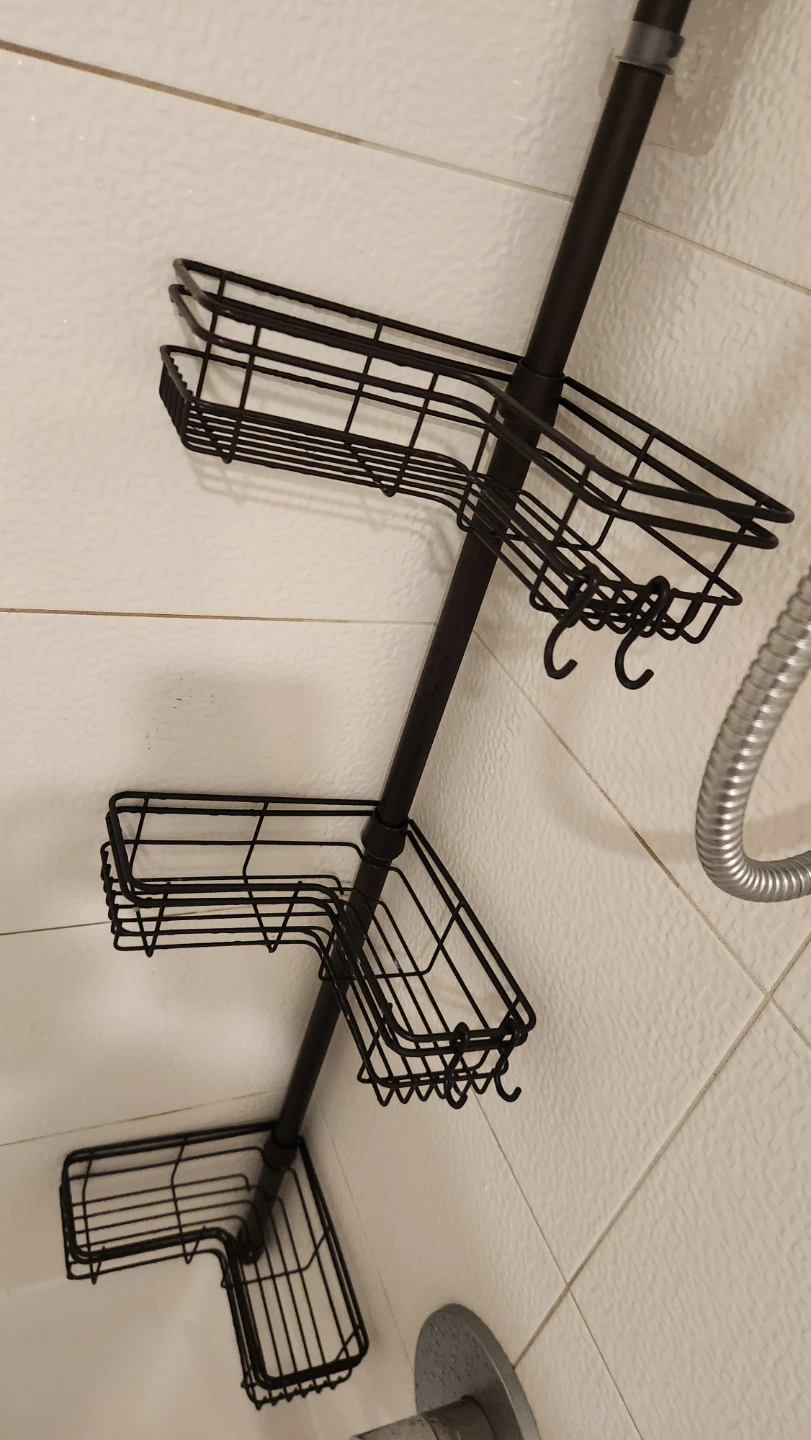 Home Shower Pole Cassy with 4 Corner-hugging Baskets - photo 4
